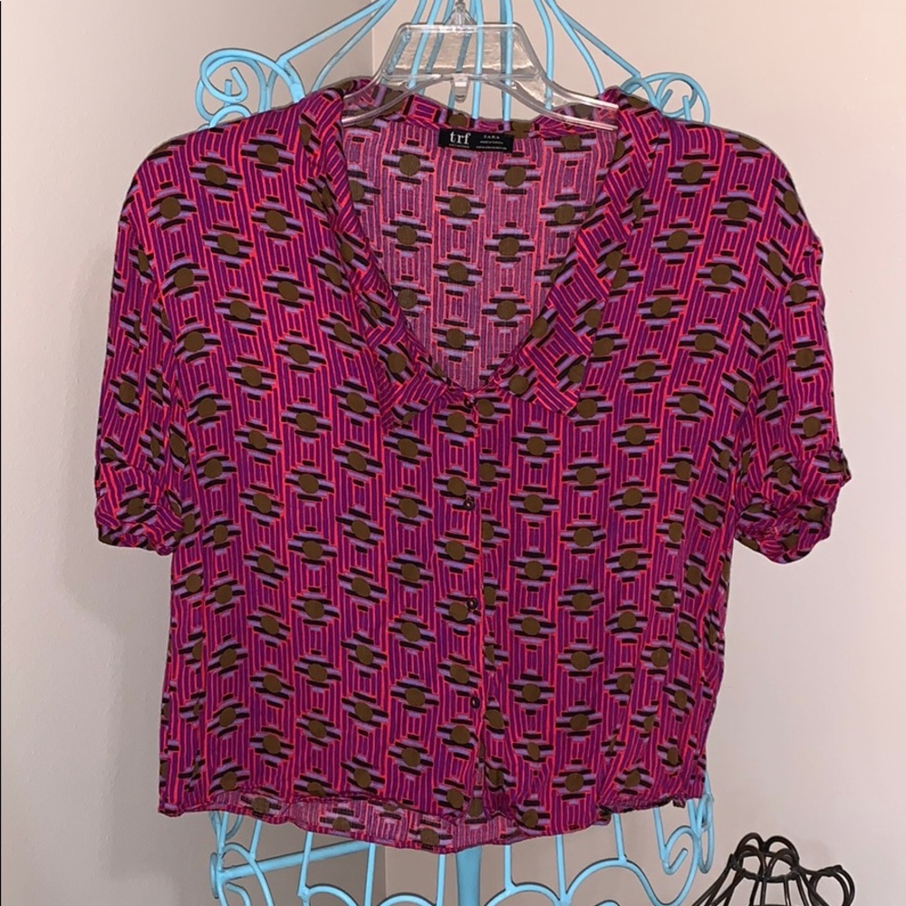 zara trf collection matching set